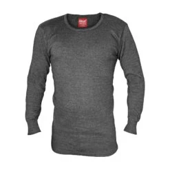 Mens Cotton Thermal Underwear Long Sleeve Top Vest
