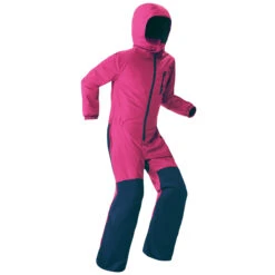 WEDZE KIDS’ WARM AND WATERPROOF SKI SUIT - 100