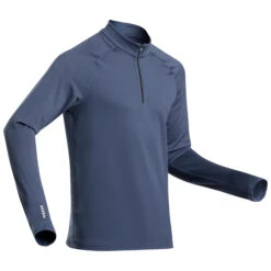 WEDZE Men's Ski 500 1/2 Zip Base Layer Top