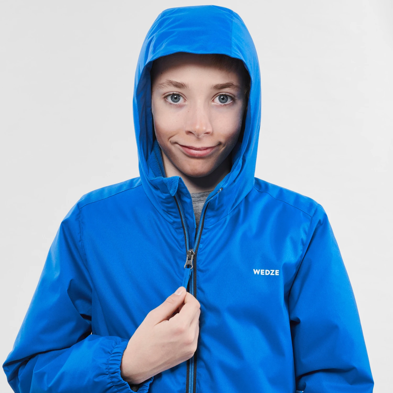 WEDZE KIDS’ WARM AND WATERPROOF SKI JACKET 100 BLUE 7 WEDZE KIDS’ WARM AND WATERPROOF SKI JACKET 100 BLUE - Image 7