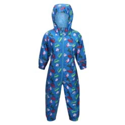 Regatta Childrens/Kids Pobble Peppa Pig Car Waterproof Puddle Suit (Imperial Blue)