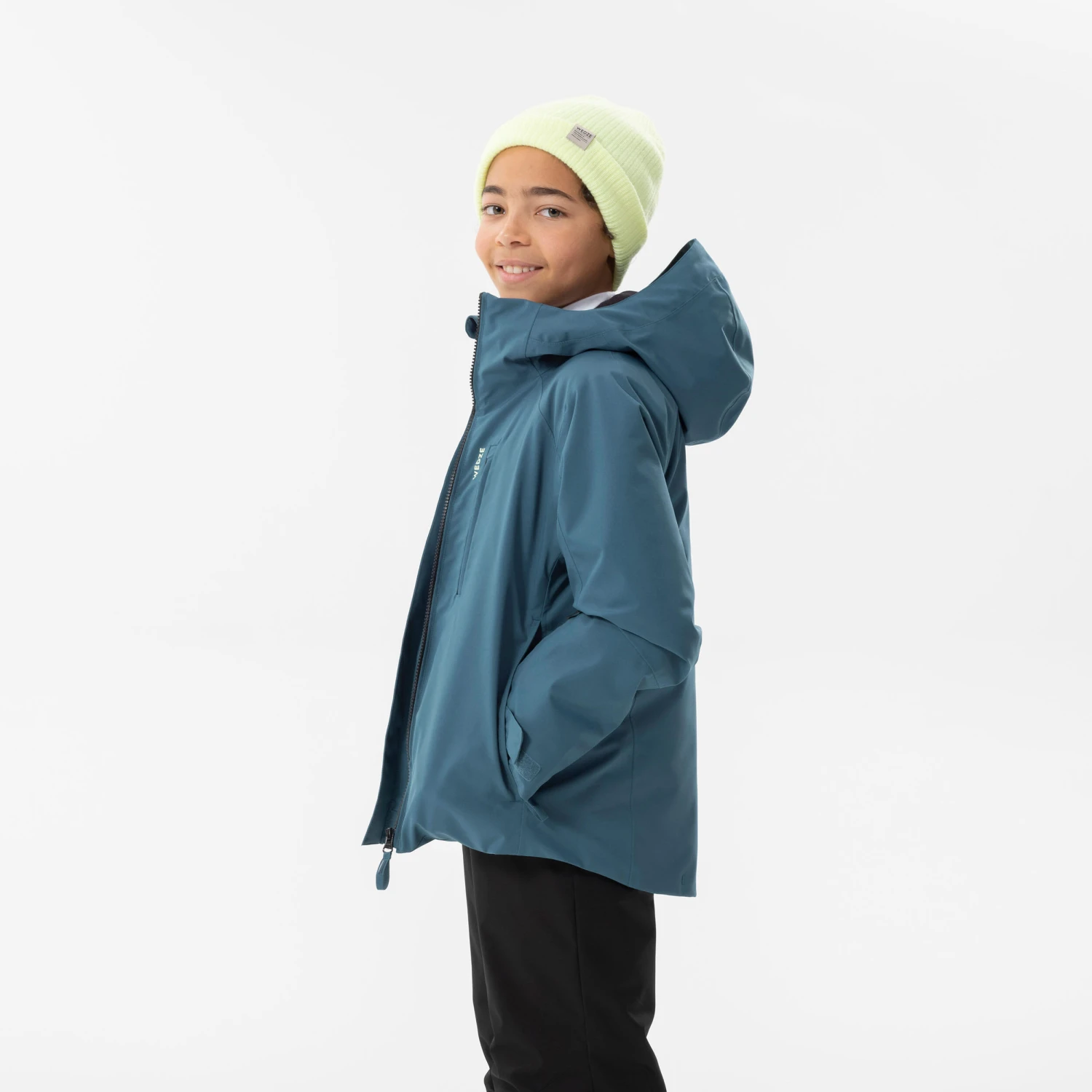 WEDZE Kids’ Warm And Waterproof Ski Jacket 550 3 WEDZE Kids’ Warm And Waterproof Ski Jacket 550 - Image 3